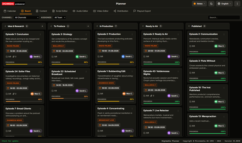 Digimedia Planner screenshot