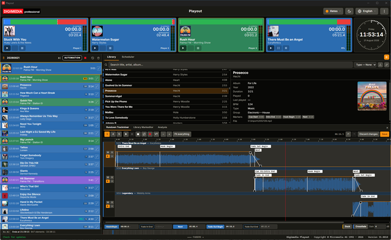 Digimedia Playout screenshot