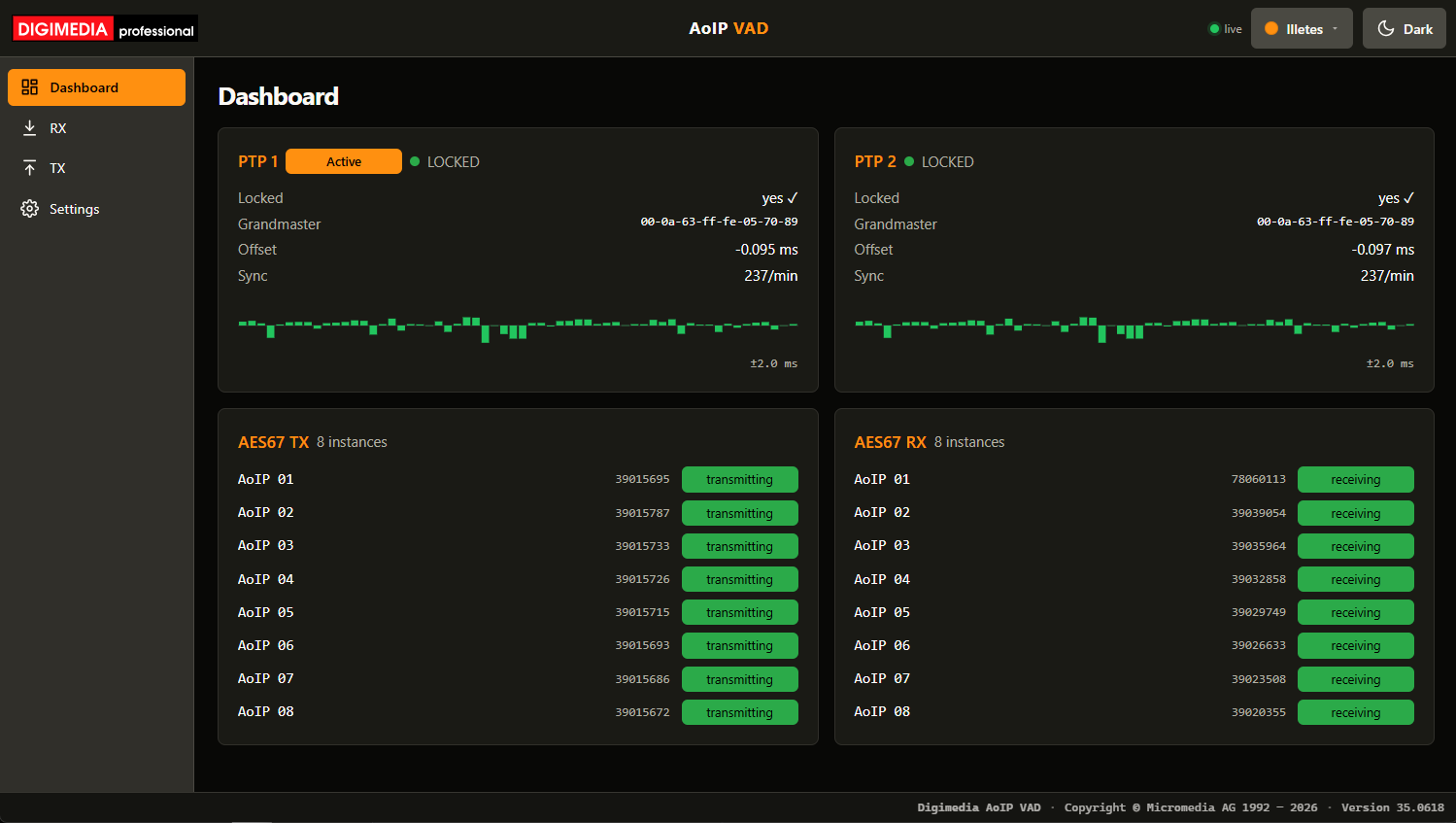 Digimedia VAD screenshot